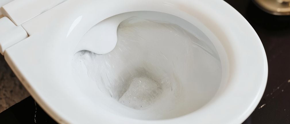 Bol de toilette moderne avec eau claire