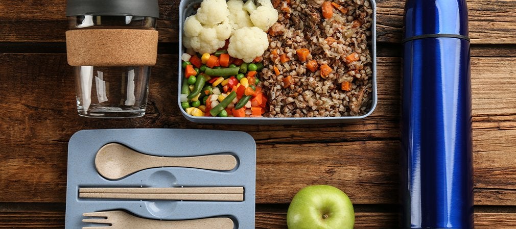 Lunch box zéro déchet en acier avec thermos isolant